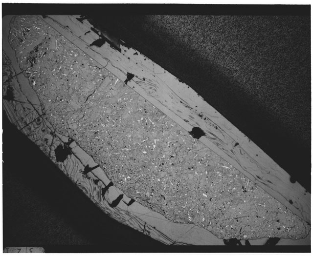 Black and white Thin Section photograph of Apollo 12 Sample(s) 12021,132.