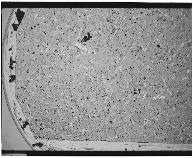 Black and white Thin Section photograph of Apollo 12 Sample(s) 12051,61.