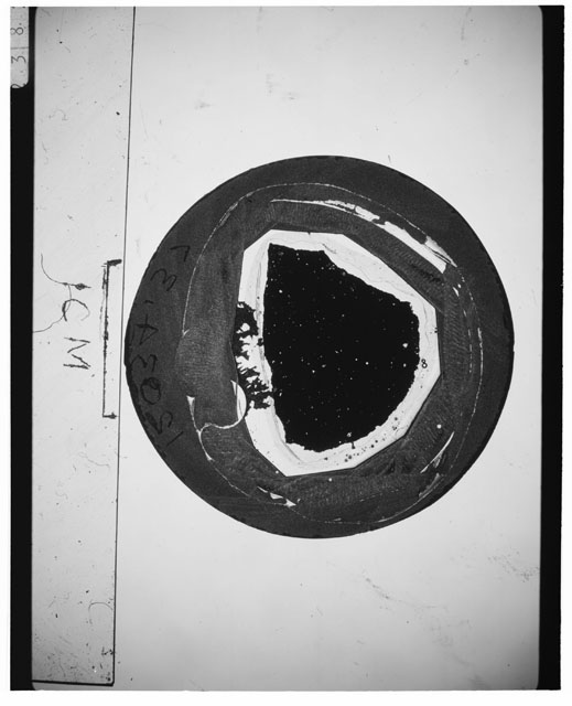 Black and white Thin Section photograph of Apollo 12 Sample(s) 12034,39.