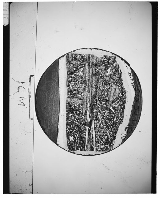 Black and white Thin Section photograph of Apollo 12 Sample(s) 12021,136.