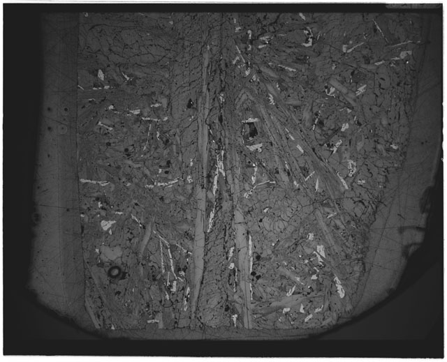 Black and white mosaic Thin Section photograph of Apollo 12 Sample(s) 12021,136.