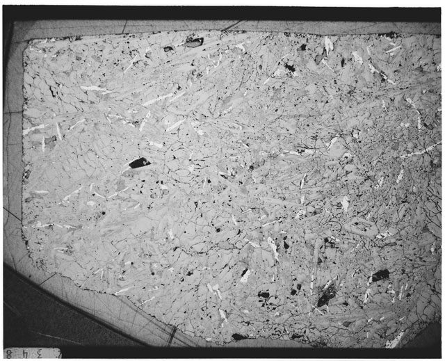 Black and white Thin Section photograph of Apollo 12 Sample(s) 12021,125.