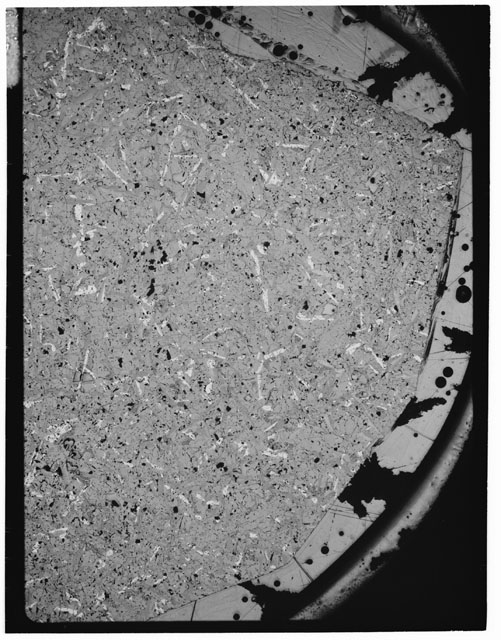 Black and white Thin Section photograph of Apollo 12 Sample(s) 12051,60.