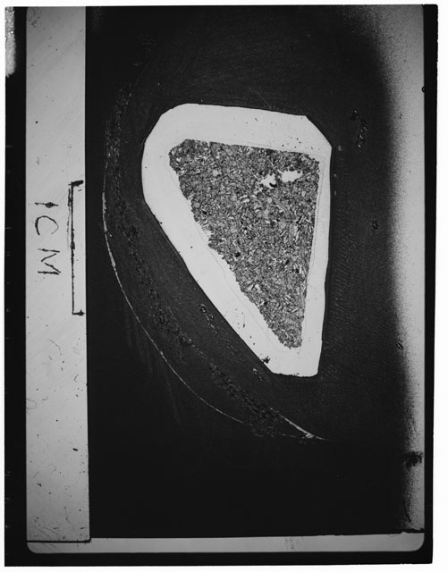 Black and white Thin Section photograph of Apollo 12 Sample(s) 12018,74.