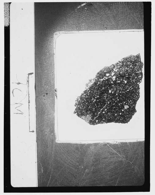 Black and white Thin Section photograph of Apollo 12 Sample(s) 12034,36.