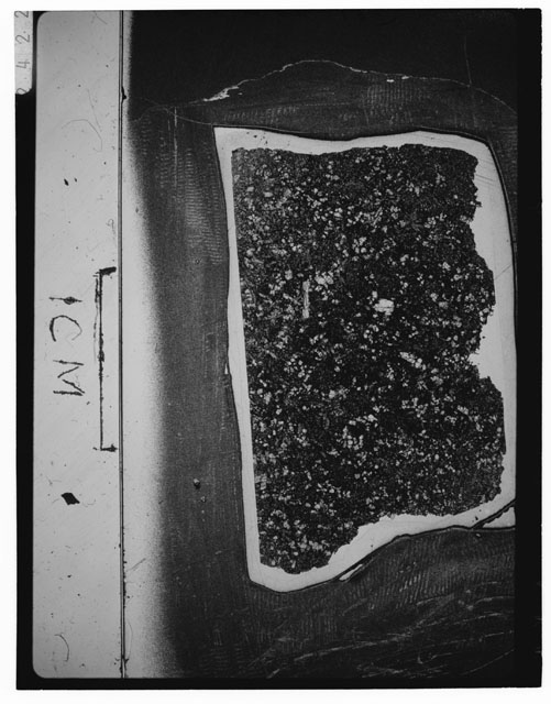 Black and white Thin Section photograph of Apollo 12 Sample(s) 12022,110.