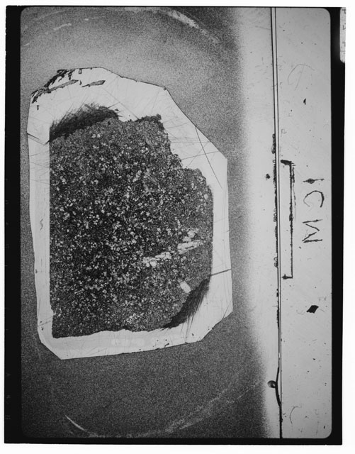 Black and white Thin Section photograph of Apollo 12 Sample(s) 12022,113.