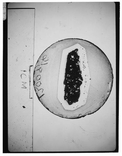 Black and white Thin Section photograph of Apollo 12 Sample(s) 12009,16.