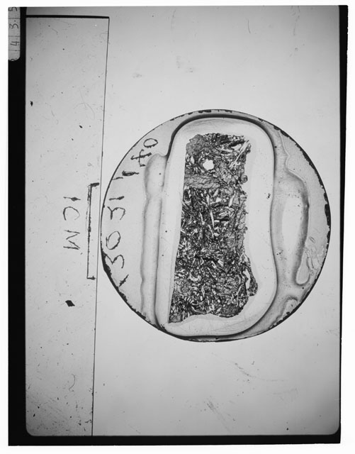 Black and white Thin Section photograph of Apollo 12 Sample(s) 12021,140.