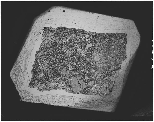 Black and white Thin Section photograph of Apollo 12 Sample(s) 12010,29.