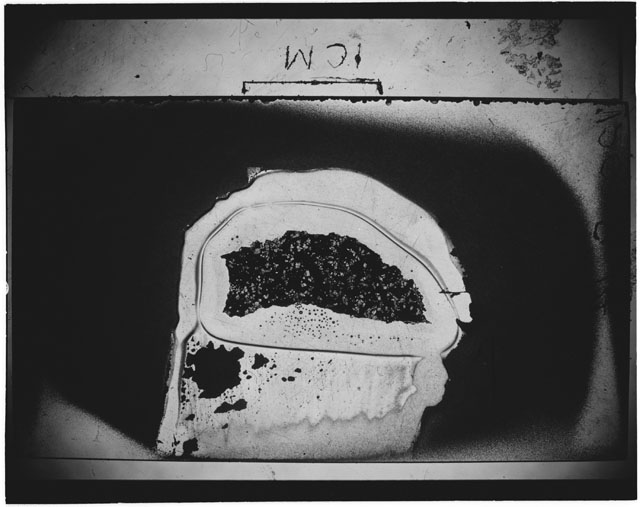 Black and white Thin Section photograph of Apollo 12 Sample(s) 12008,14.