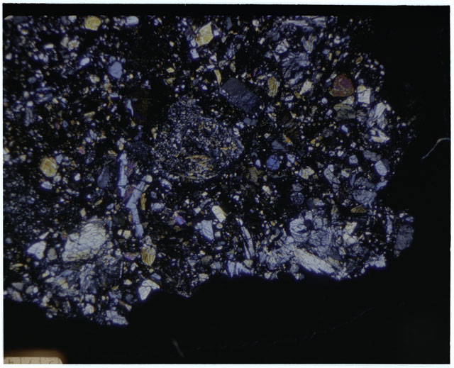 Thin section photograph of Apollo 12 sample 12010,0.