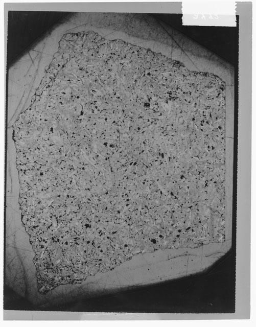 Black and white Thin Section photograph of Apollo 12 Sample(s) 12038,68.