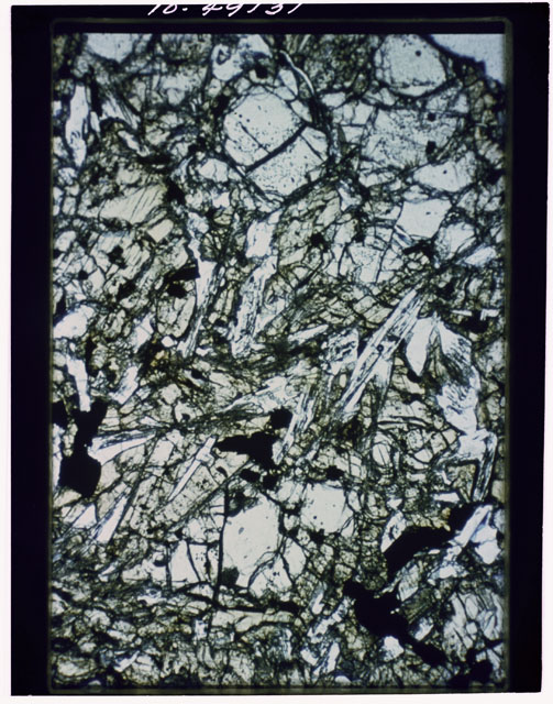 Thin section photograph of Apollo 12 sample 12018,0.