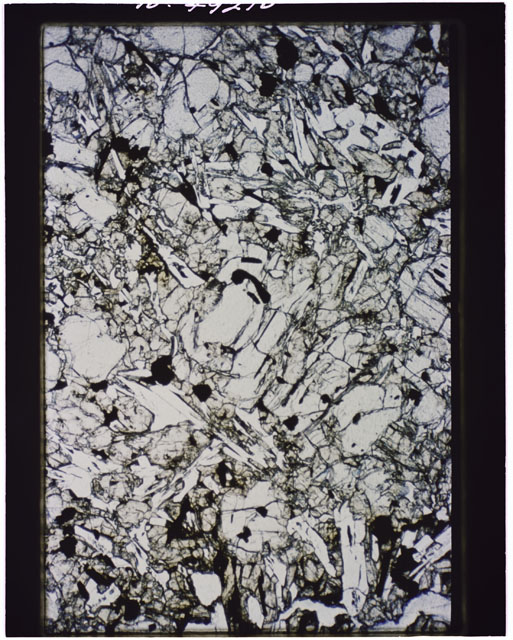 Color Thin Section photograph of Apollo 12 Sample(s) 12002,162 using plane-polarized light.