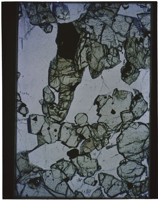 Color Thin Section photograph of Apollo 12 Sample(s) 12035,23 using transmitted light.