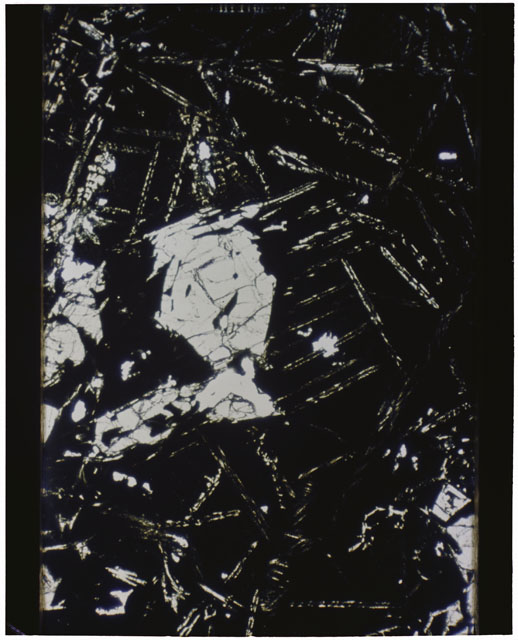 Color Thin Section photograph of Apollo 12 Sample(s) 12009,11 using transmitted light.