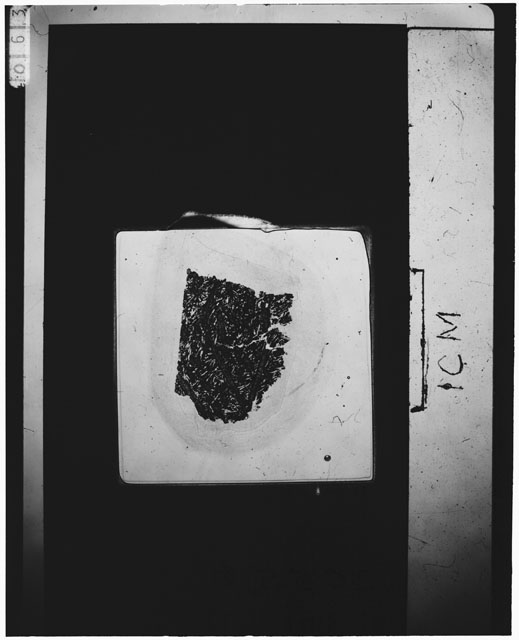 Black and white Thin Section photograph of Apollo 12 Sample(s) 12055,6.