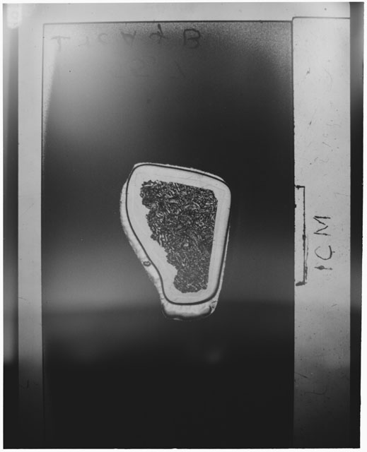 Black and white Thin Section photograph of Apollo 12 Sample(s) 12055,7.