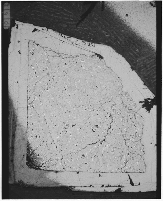 Black and white Thin Section photograph of Apollo 12 Sample(s) 12055,9.