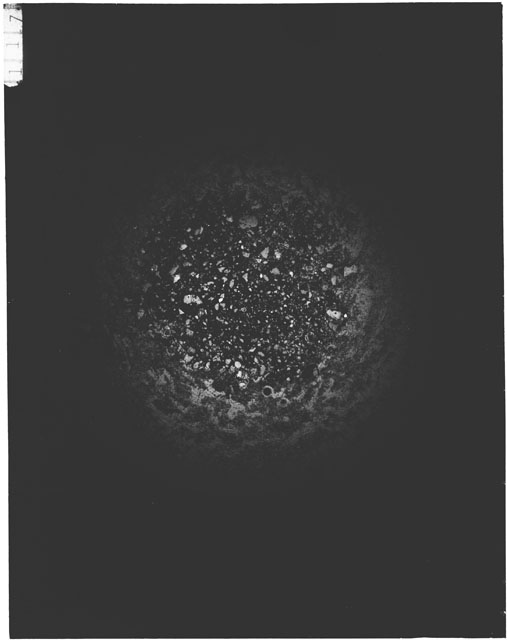 Black and white grain mount Thin Section photograph of Apollo 12 Sample(s) 12057,81.