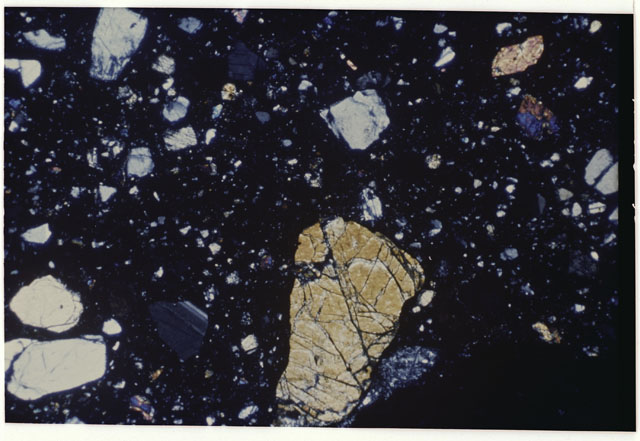 Thin Section Color Photo of Apollo 14 Sample 14321