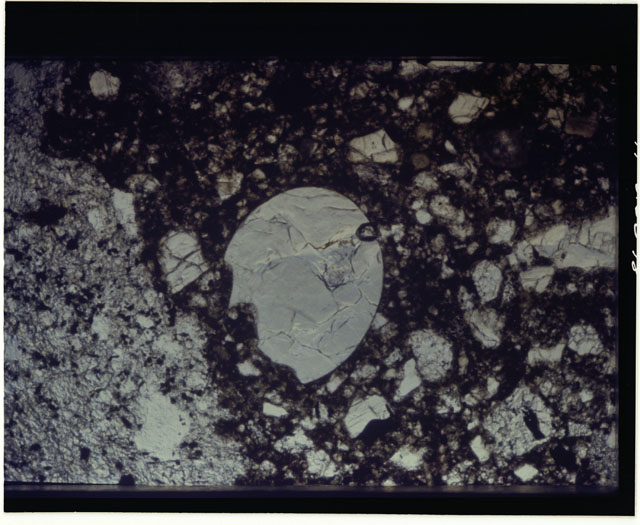 Thin Section Color Photo of Apollo 14 Sample 14307
