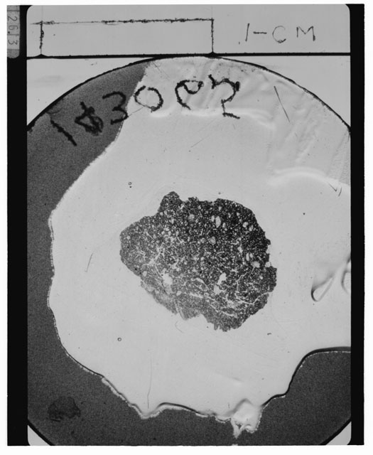 Black and white Thin Section photograph of Apollo 14 Sample(s) 14306,5.
