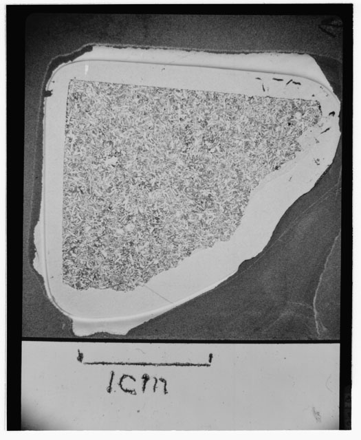 Black and white Thin Section photograph of Apollo 14 Sample(s) 14310,6.