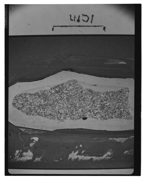 Black and white Thin Section photograph of Apollo 14 Sample(s) 14310,4.