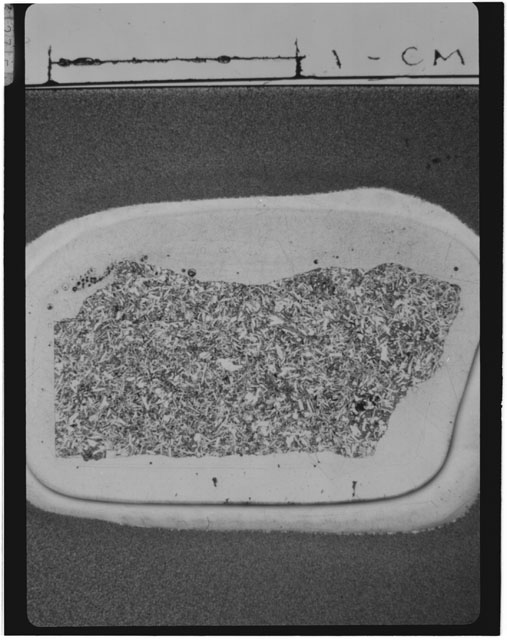 Black and white Thin Section photograph of Apollo 14 Sample(s) 14310,8.