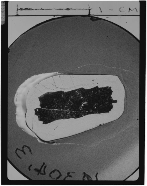 Black and white Thin Section photograph of Apollo 14 Sample(s) 14304,3.