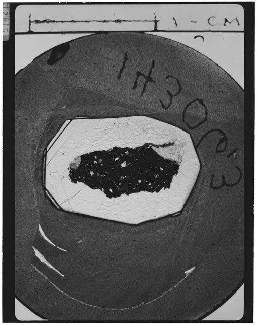 Black and white Thin Section photograph of Apollo 14 Sample(s) 14306,3.