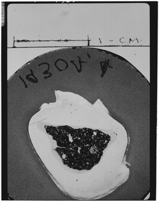 Black and white Thin Section photograph of Apollo 14 Sample(s) 14304,4.