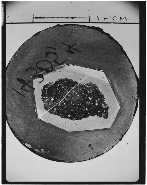 Black and white Thin Section photograph of Apollo 14 Sample(s) 14305,4.