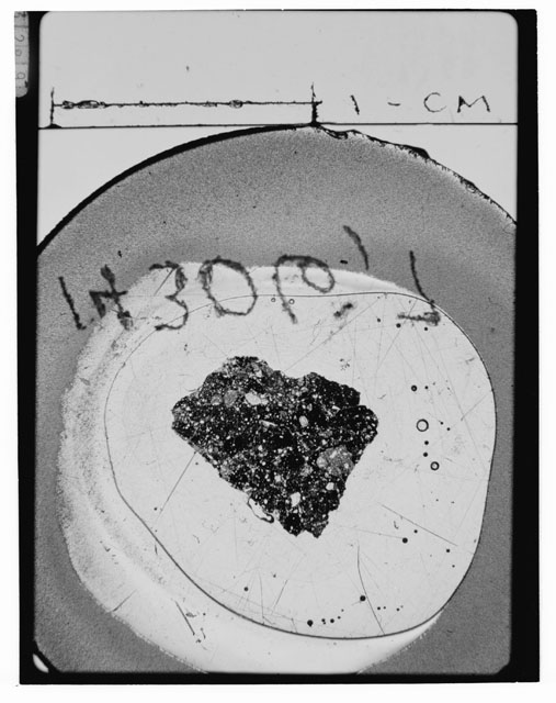 Black and white Thin Section photograph of Apollo 14 Sample(s) 14306,7.