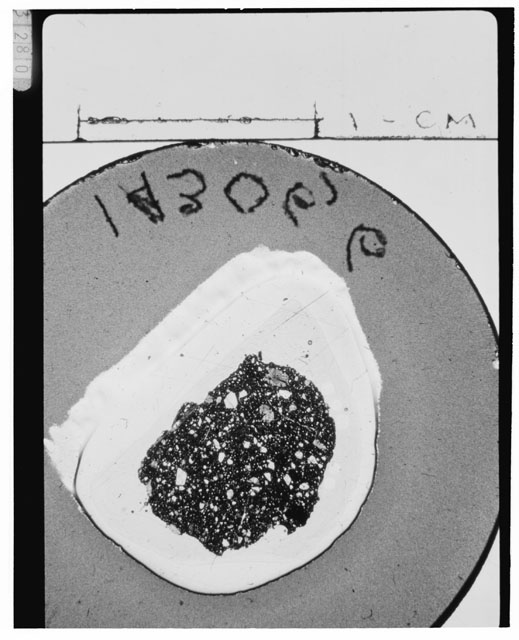 Black and white Thin Section photograph of Apollo 14 Sample(s) 14306,6.