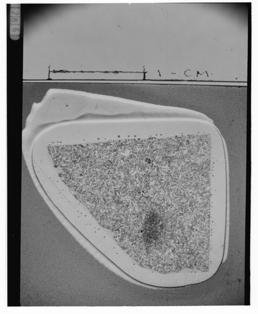 Black and white Thin Section photograph of Apollo 14 Sample(s) 14310,15.