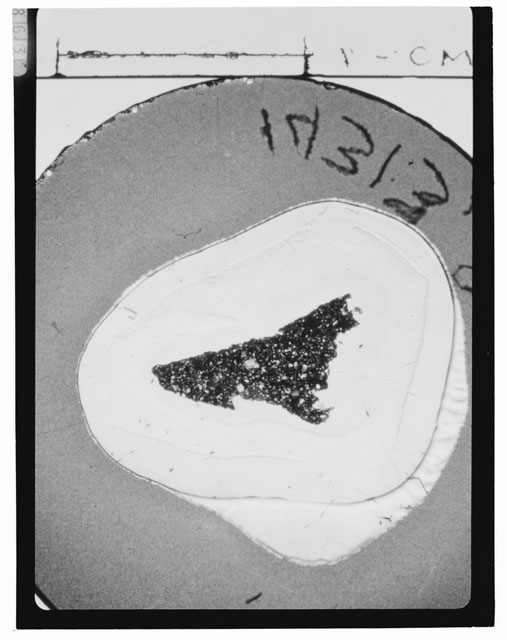 Black and white Thin Section photograph of Apollo 14 Sample(s) 14313,8.