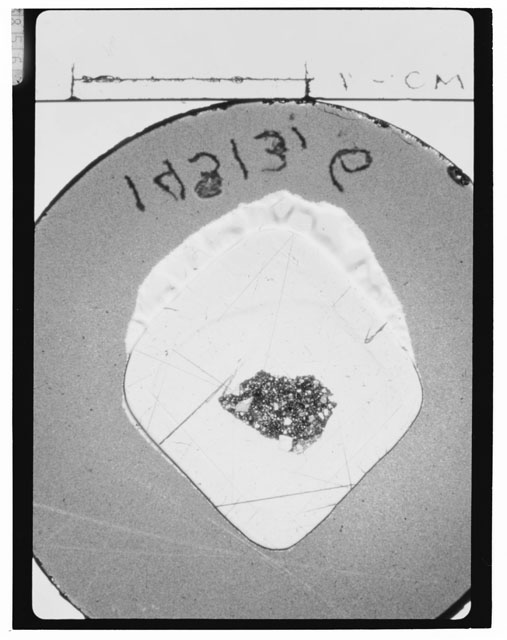 Black and white Thin Section photograph of Apollo 14 Sample(s) 14313,6.