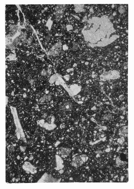 Black and white Thin Section photograph of Apollo 14 Sample(s) 14047,5.