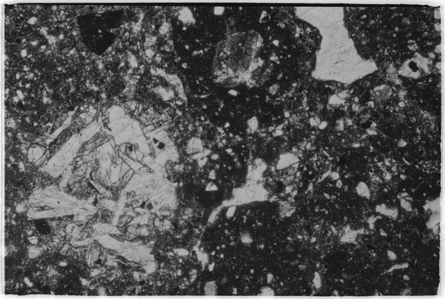Black and white Thin Section photograph of Apollo 14 Sample(s) 14304,2.