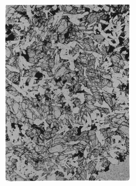 Black and white Thin Section photograph of Apollo 14 Sample(s) 14053,6.