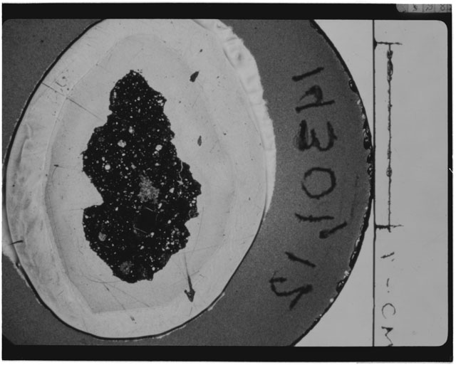 Black and white Thin Section photograph of Apollo 14 Sample(s) 14301,12.