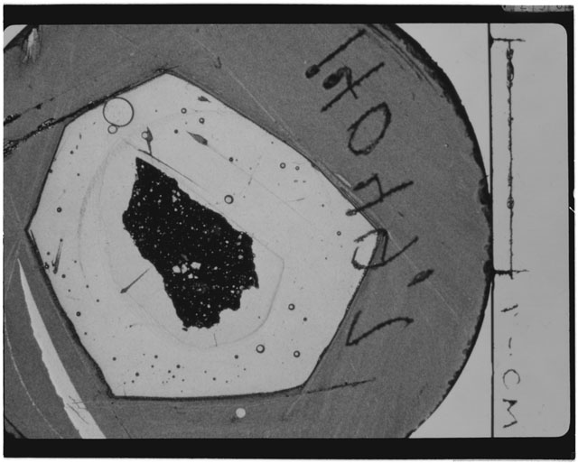 Black and white Thin Section Photo of Apollo 14 Sample 14049,7