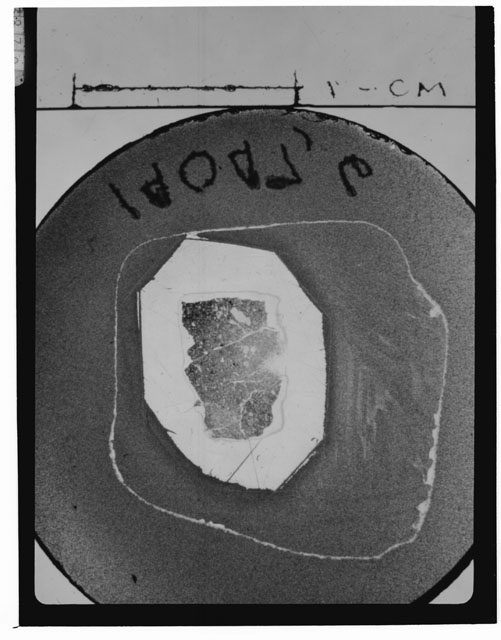 Black and white Thin Section photograph of Apollo 14 Sample(s) 14047,6.