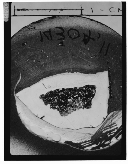 Black and white Thin Section photograph of Apollo 14 Sample(s) 14304,11.
