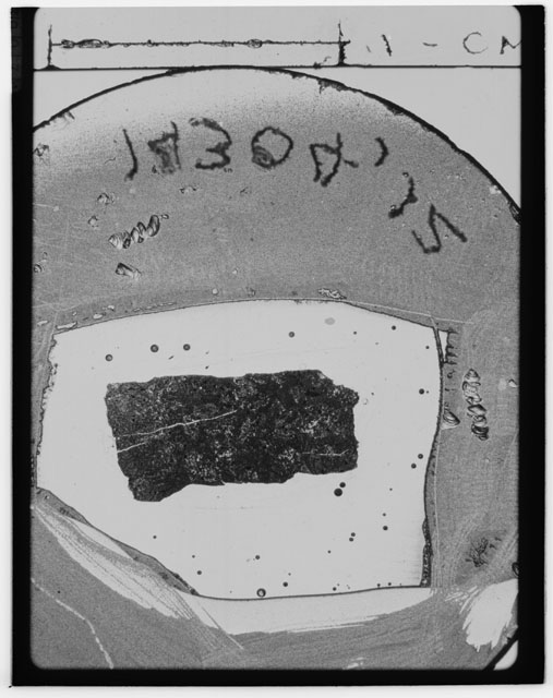 Black and white Thin Section photograph of Apollo 14 Sample(s) 14304,12.