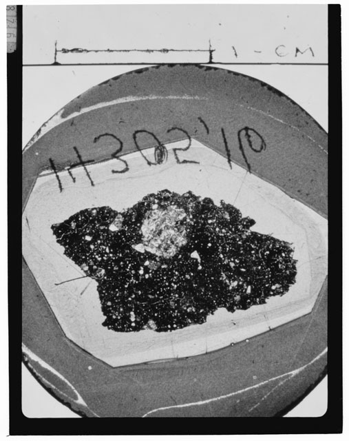 Black and white Thin Section photograph of Apollo 14 Sample(s) 14305,16.
