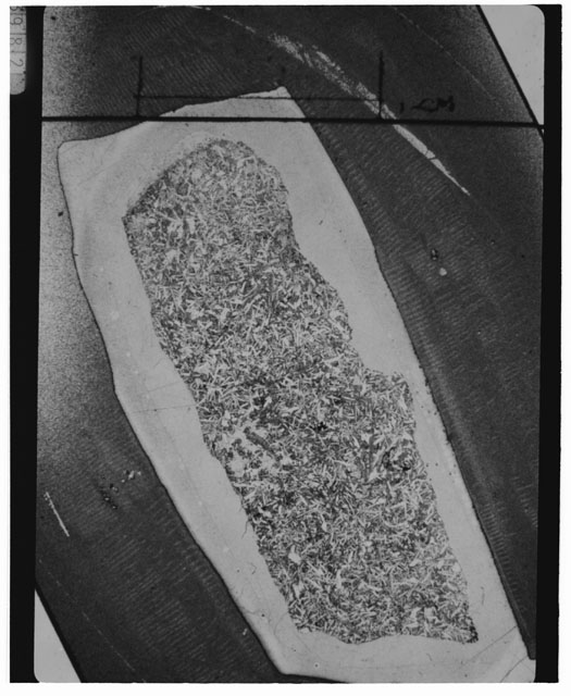 Black and white Thin Section photograph of Apollo 14 Sample(s) 14310,31.